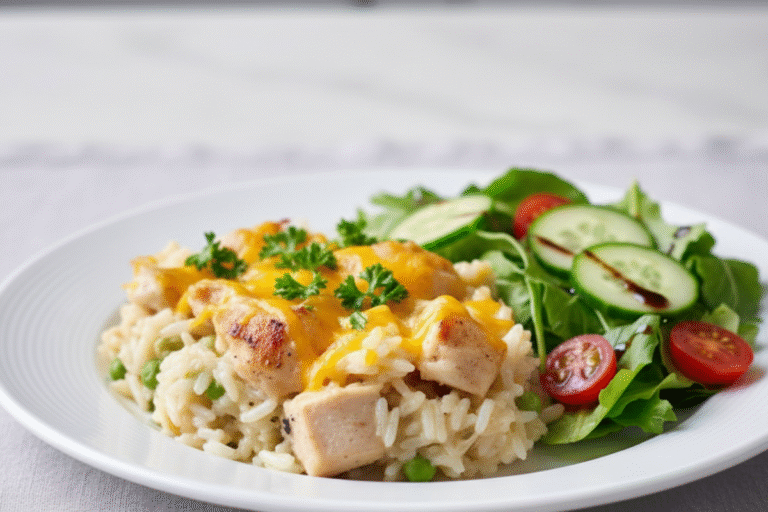 One Pan Chicken and Rice Casserole