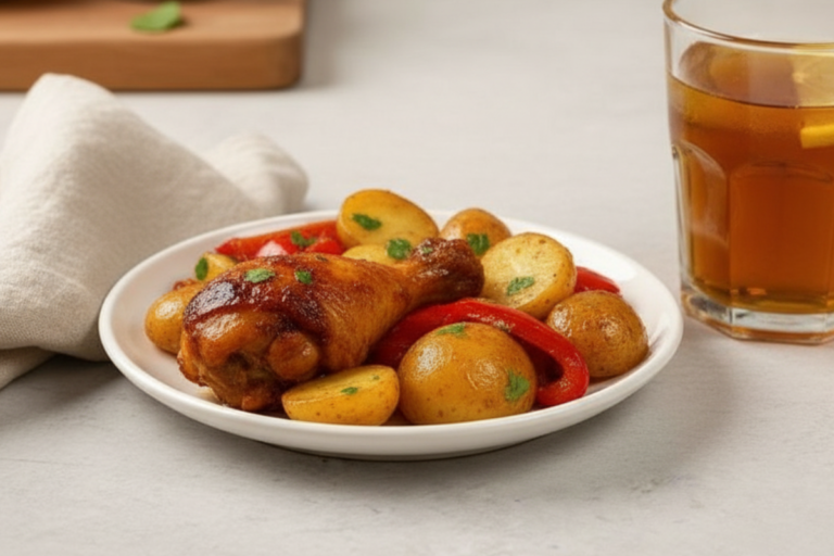 honey-garlic-chicken-legs-baked