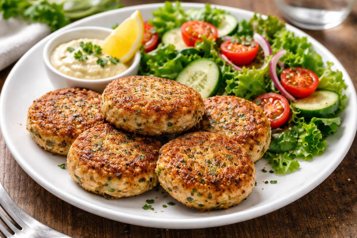 Canned tuna patties