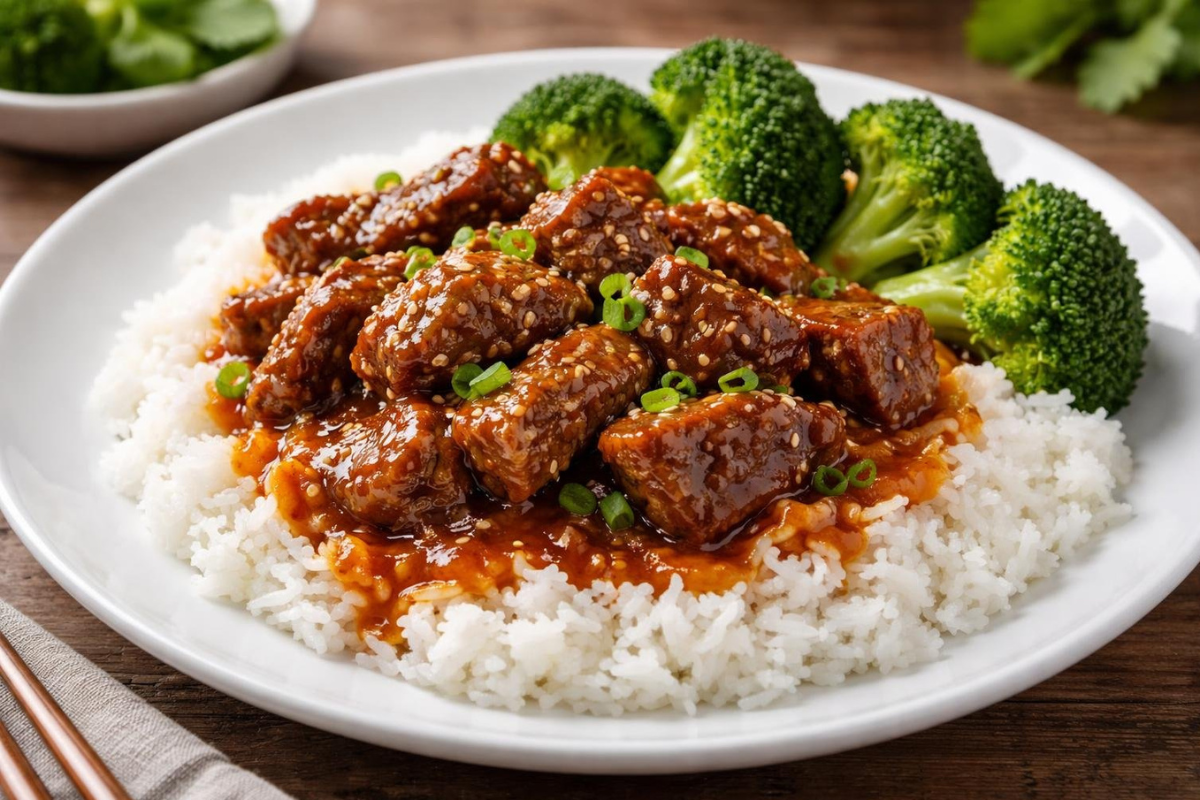 beef in orange sauce