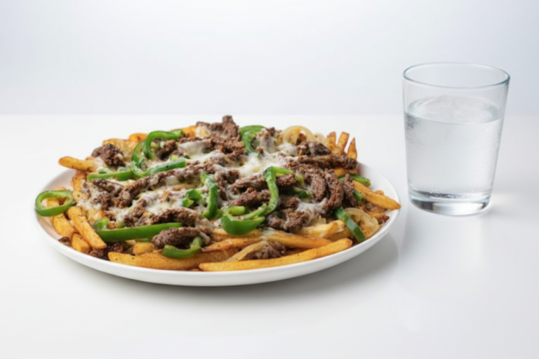 philly cheese steak over fries